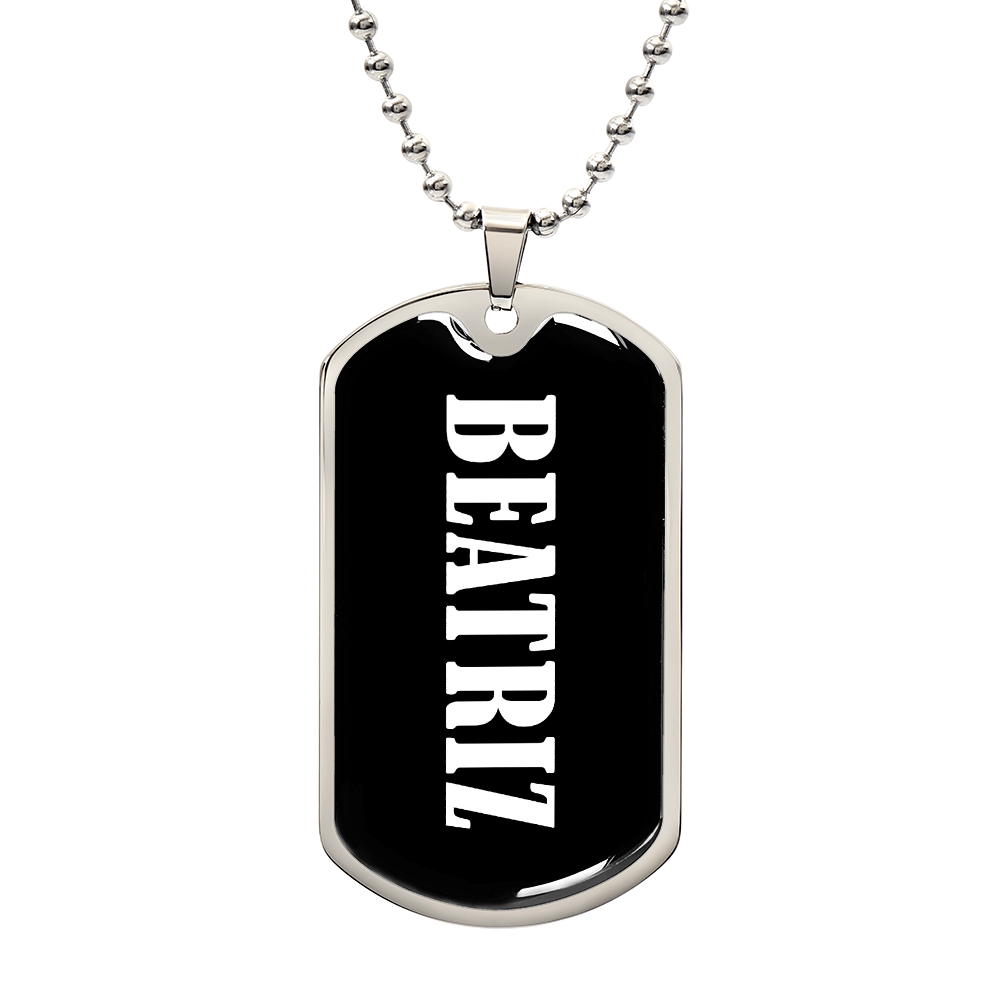 Beatriz v03 - Luxury Dog Tag Necklace