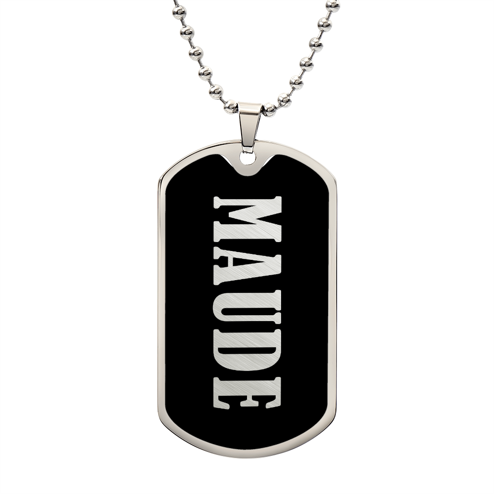 Maude v02 - Luxury Dog Tag Necklace