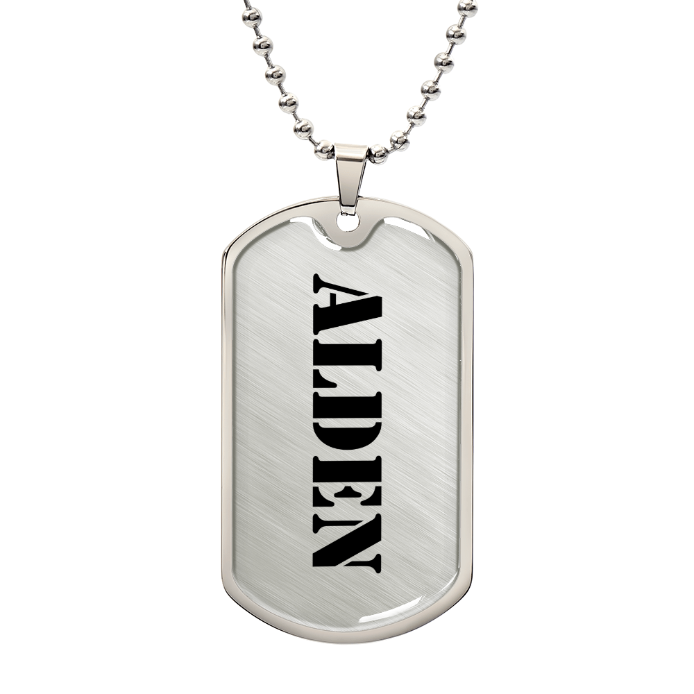 Alden - Luxury Dog Tag Necklace