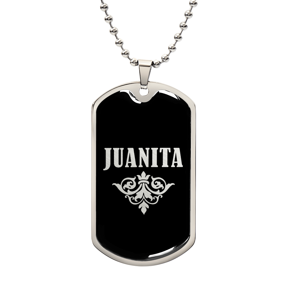 Juanita v02a - Luxury Dog Tag Necklace