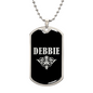 Debbie v02a - Luxury Dog Tag Necklace