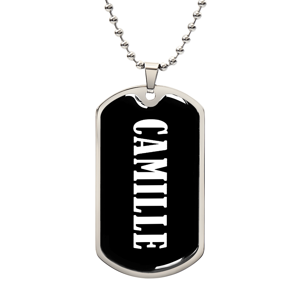 Camille v03 - Luxury Dog Tag Necklace