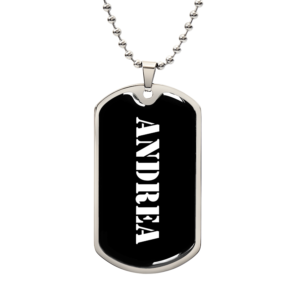 Andrea v3 - Luxury Dog Tag Necklace