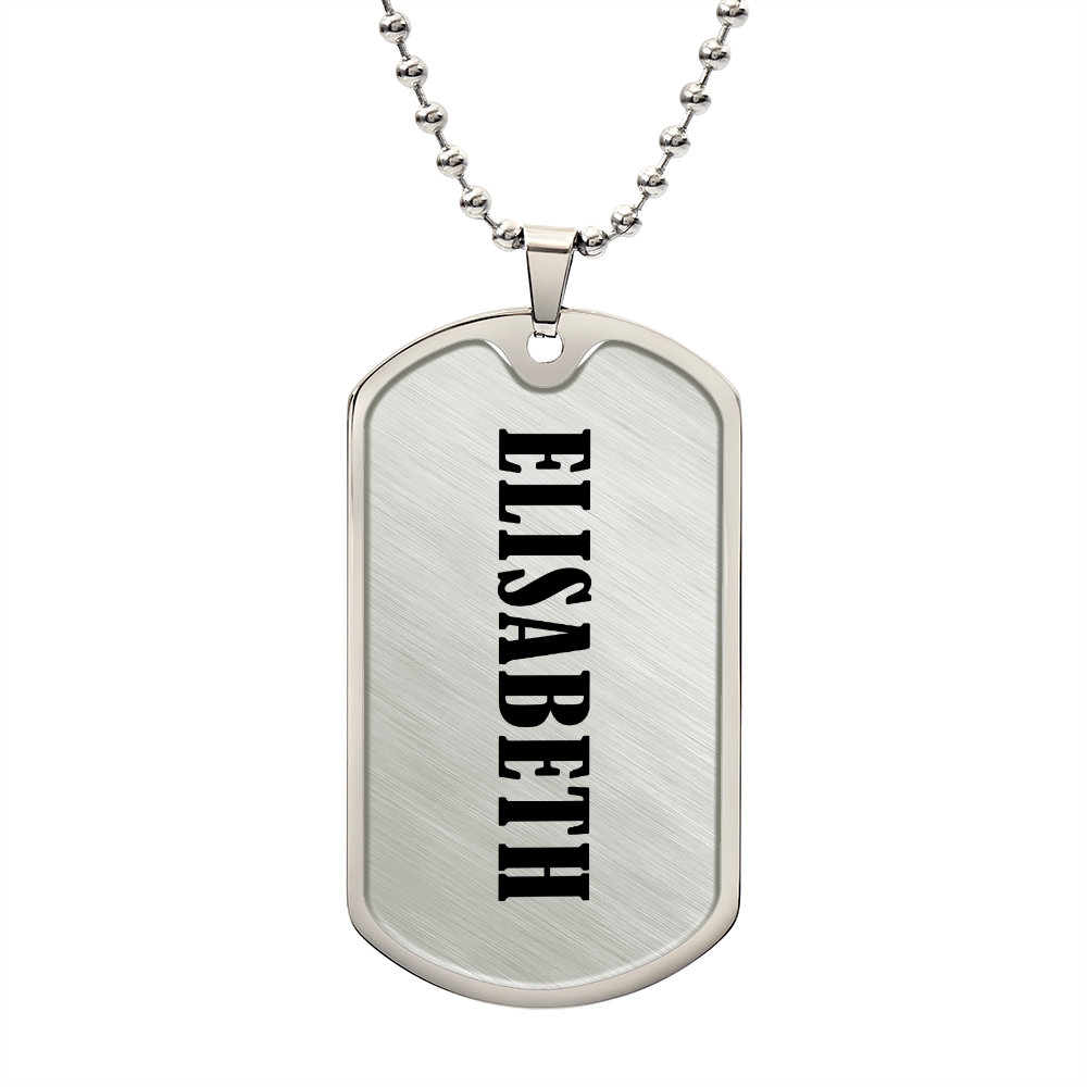 Elisabeth v01 - Luxury Dog Tag Necklace