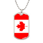 Canadian Flag - Luxury Dog Tag Necklace