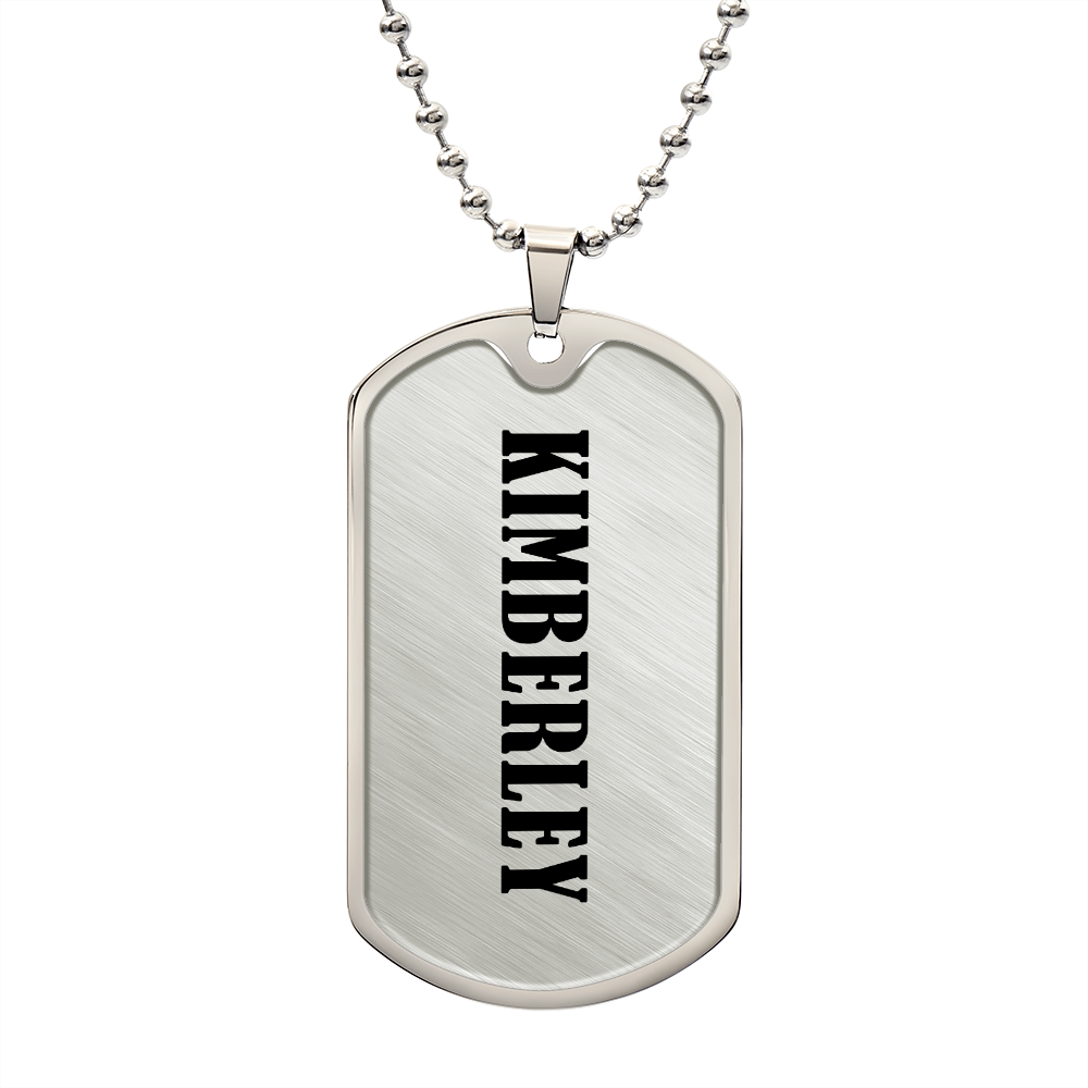 Kimberley v01 - Luxury Dog Tag Necklace