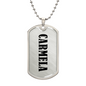 Carmela v01 - Luxury Dog Tag Necklace