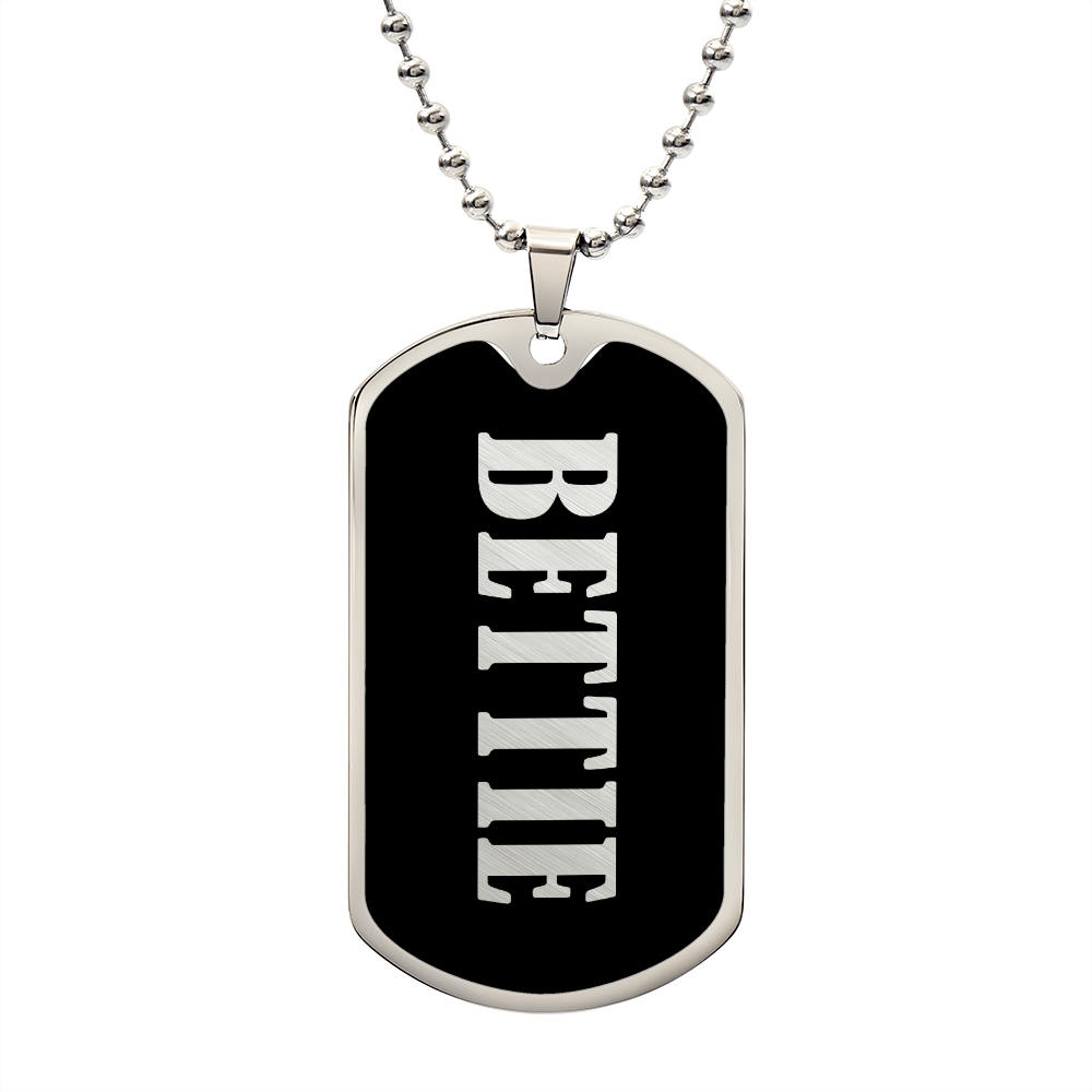 Bettie v02 - Luxury Dog Tag Necklace