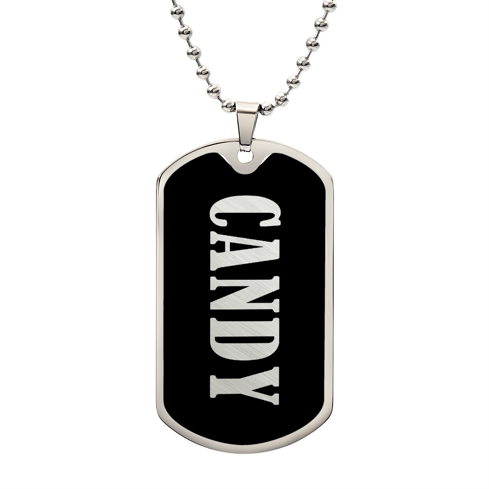 Candy v02 - Luxury Dog Tag Necklace