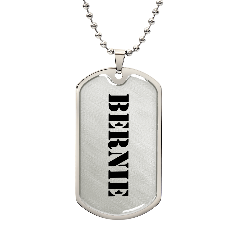 Bernie - Luxury Dog Tag Necklace