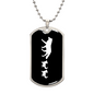 Mama Wolf With 2 Pups v3 - Luxury Dog Tag Necklace