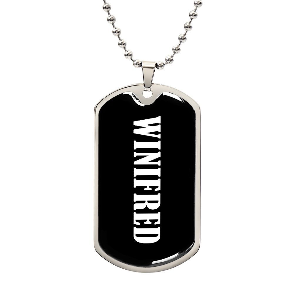 Winifred v03 - Luxury Dog Tag Necklace