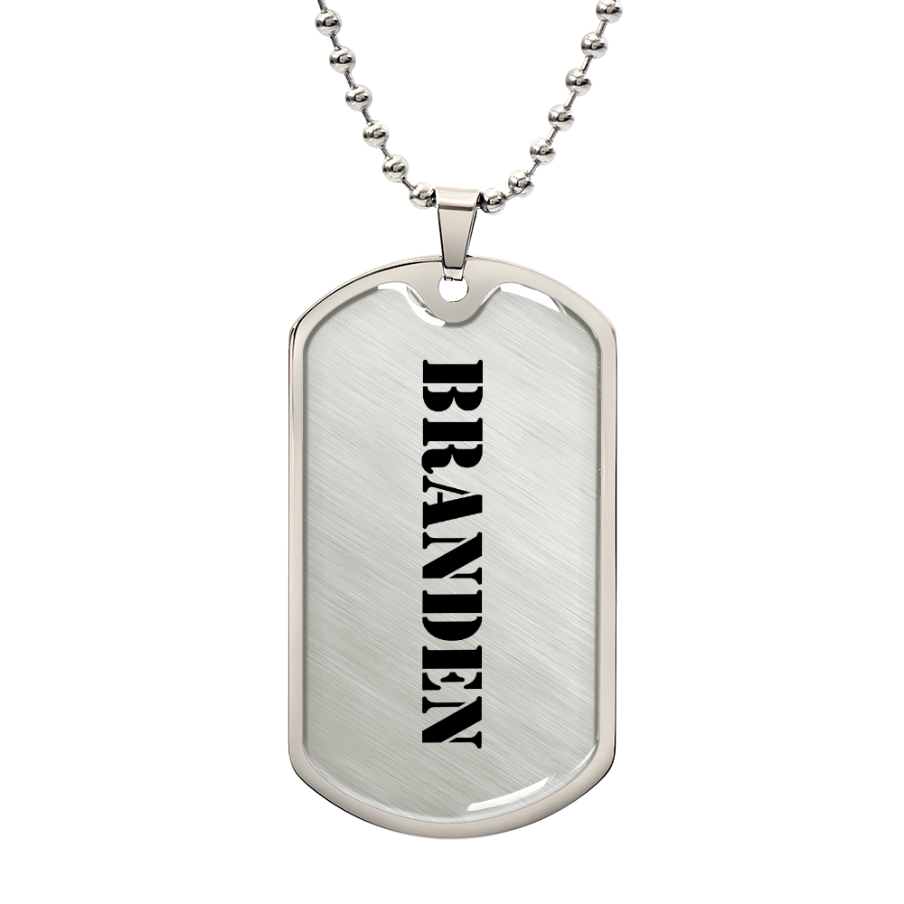 Branden - Luxury Dog Tag Necklace