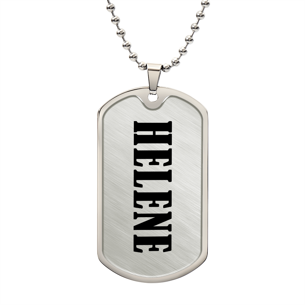Helene v01 - Luxury Dog Tag Necklace