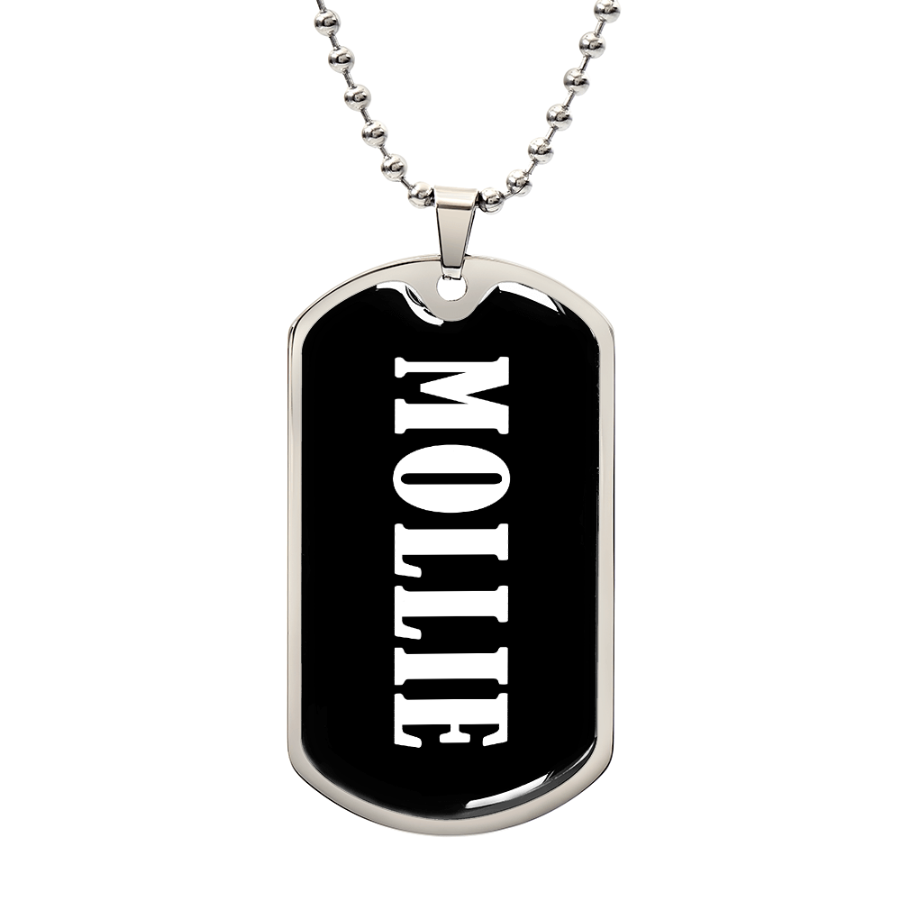 Mollie v03 - Luxury Dog Tag Necklace