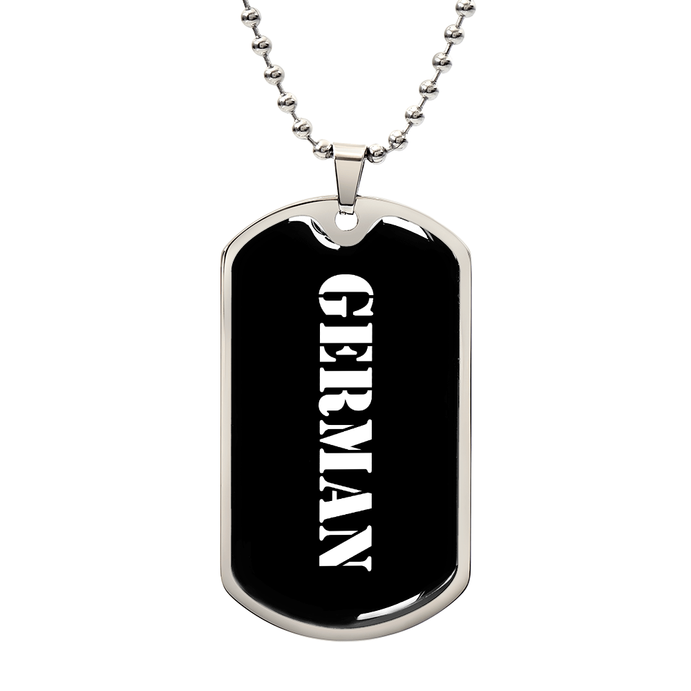 German v3 - Luxury Dog Tag Necklace