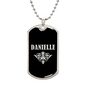 Danielle v02a - Luxury Dog Tag Necklace