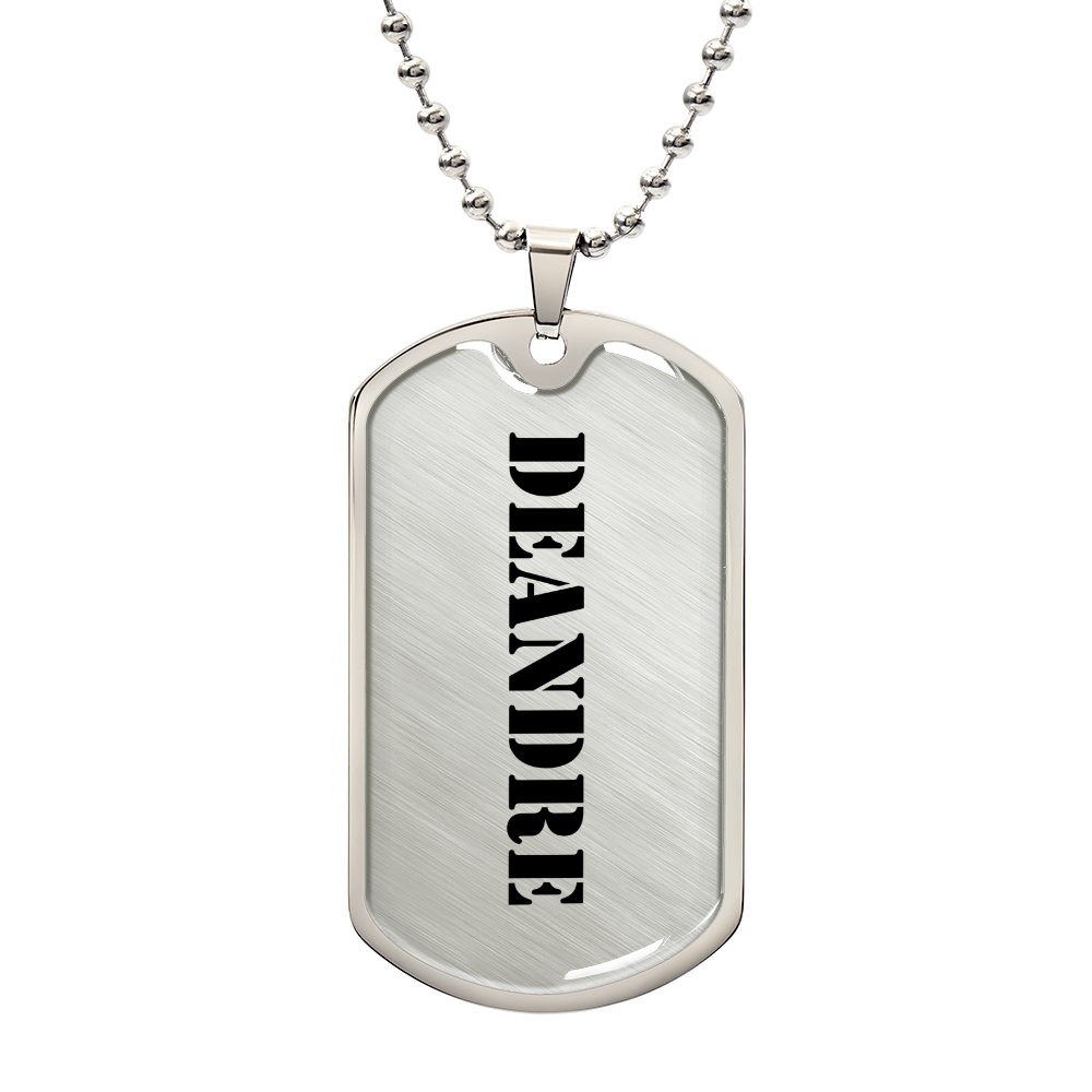 Deandre - Luxury Dog Tag Necklace