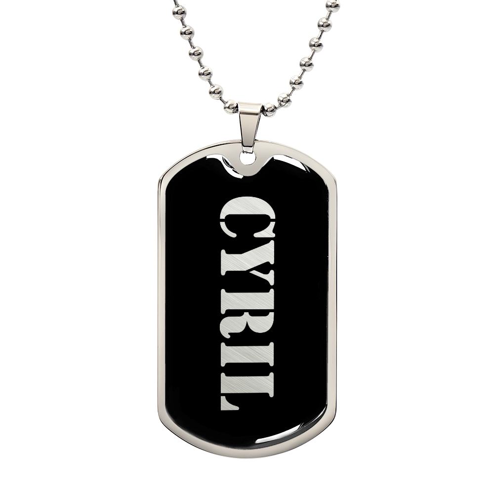 Cyril v2 - Luxury Dog Tag Necklace