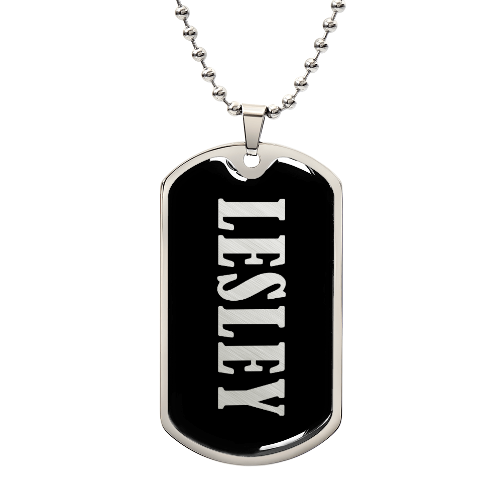 Lesley v02 - Luxury Dog Tag Necklace