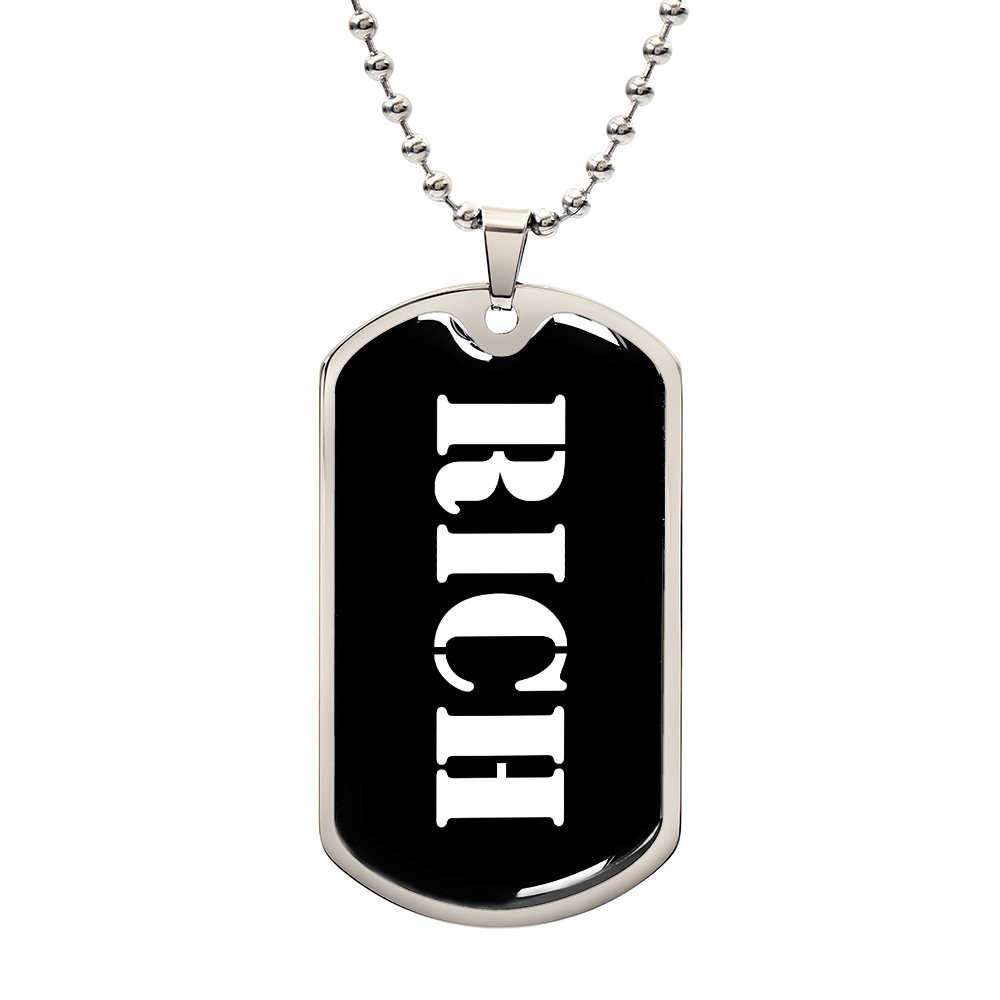 Rich v3 - Luxury Dog Tag Necklace