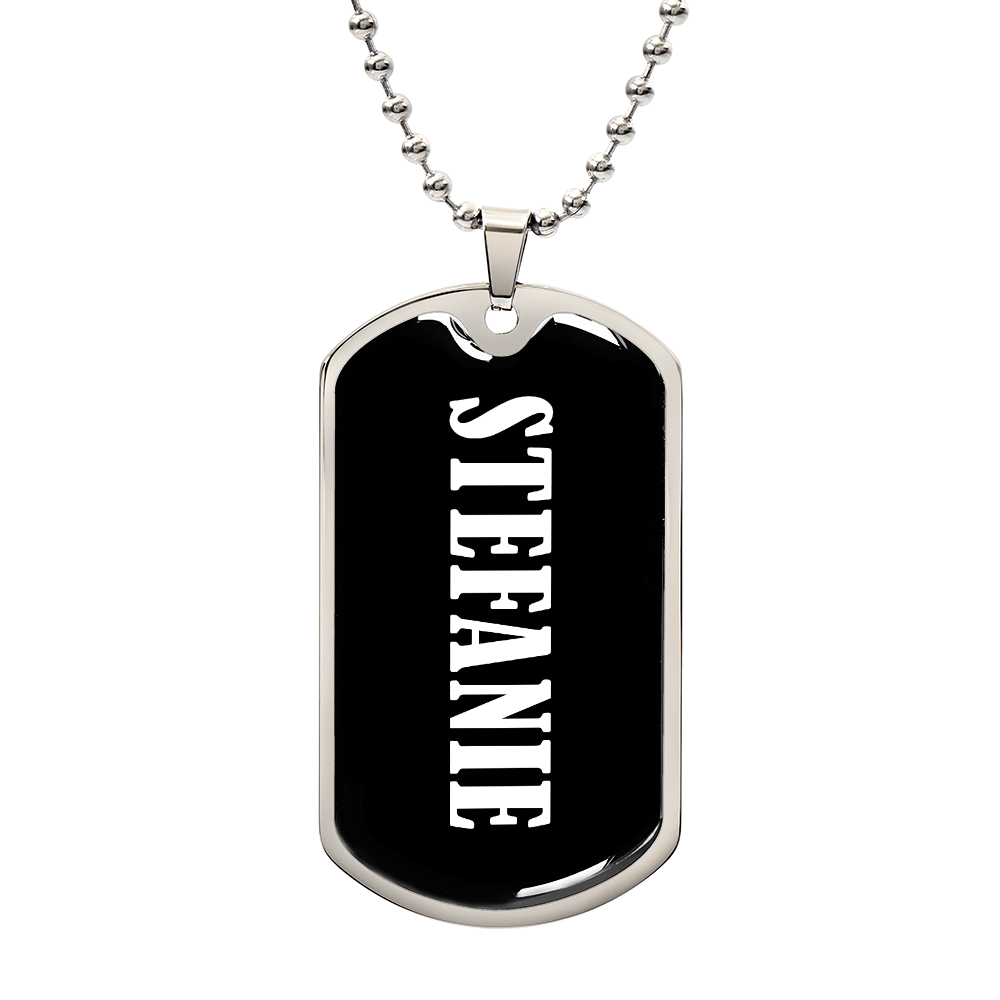 Stefanie v03 - Luxury Dog Tag Necklace