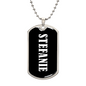 Stefanie v03 - Luxury Dog Tag Necklace