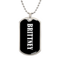 Brittney v03 - Luxury Dog Tag Necklace