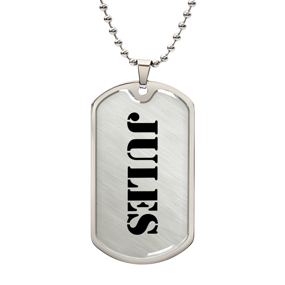 Jules - Luxury Dog Tag Necklace