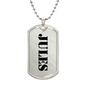 Jules - Luxury Dog Tag Necklace