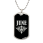June v02a - Luxury Dog Tag Necklace