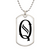 Initial Q v001-24 - Luxury Dog Tag Necklace