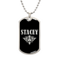 Stacey v02a - Luxury Dog Tag Necklace
