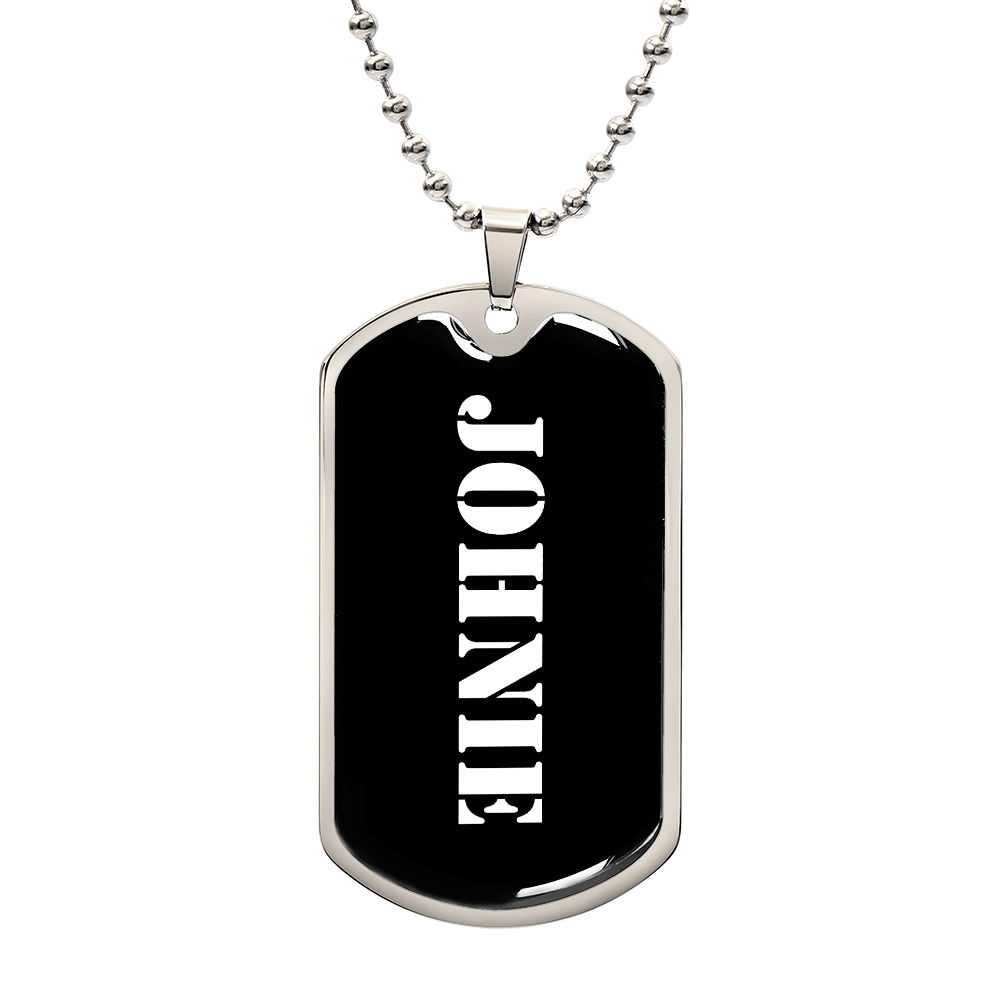 Johnie v3 - Luxury Dog Tag Necklace