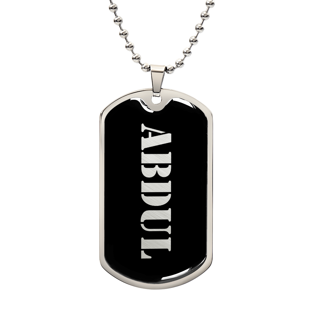 Abdul v2 - Luxury Dog Tag Necklace