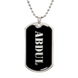 Abdul v2 - Luxury Dog Tag Necklace