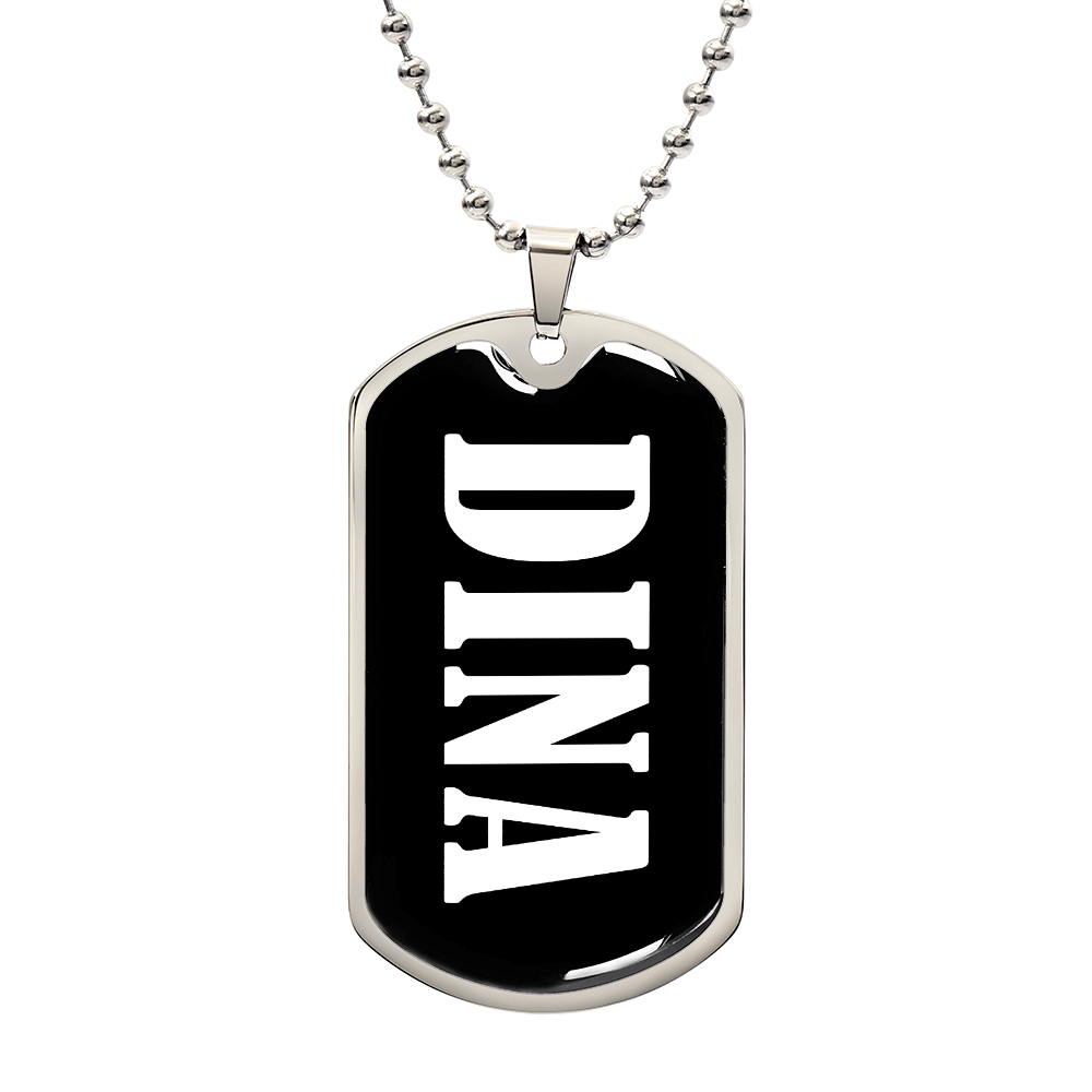 Dina v03 - Luxury Dog Tag Necklace