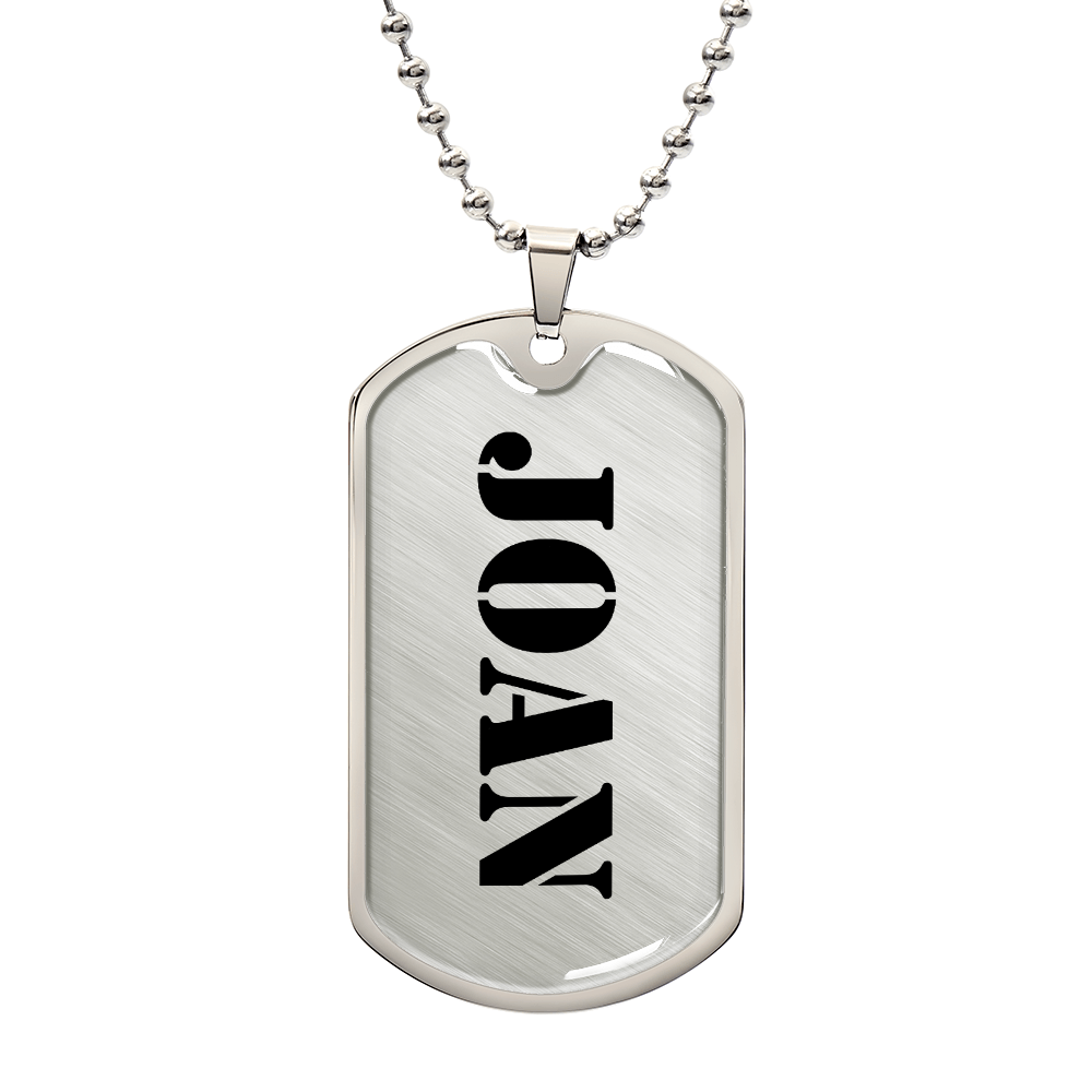 Joan - Luxury Dog Tag Necklace
