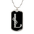 Initial L v001-22 - Luxury Dog Tag Necklace