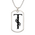 Initial T v001-24 - Luxury Dog Tag Necklace