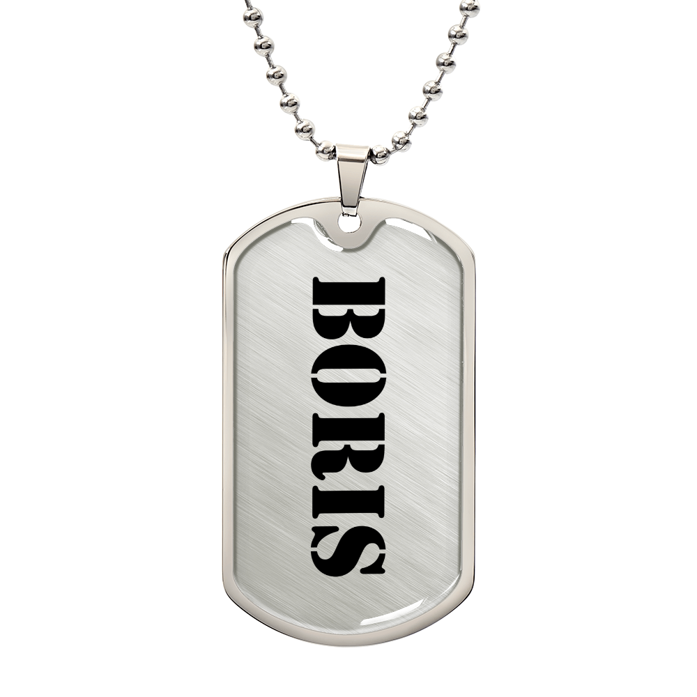 Boris - Luxury Dog Tag Necklace
