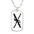 Initial X v001-24 - Luxury Dog Tag Necklace