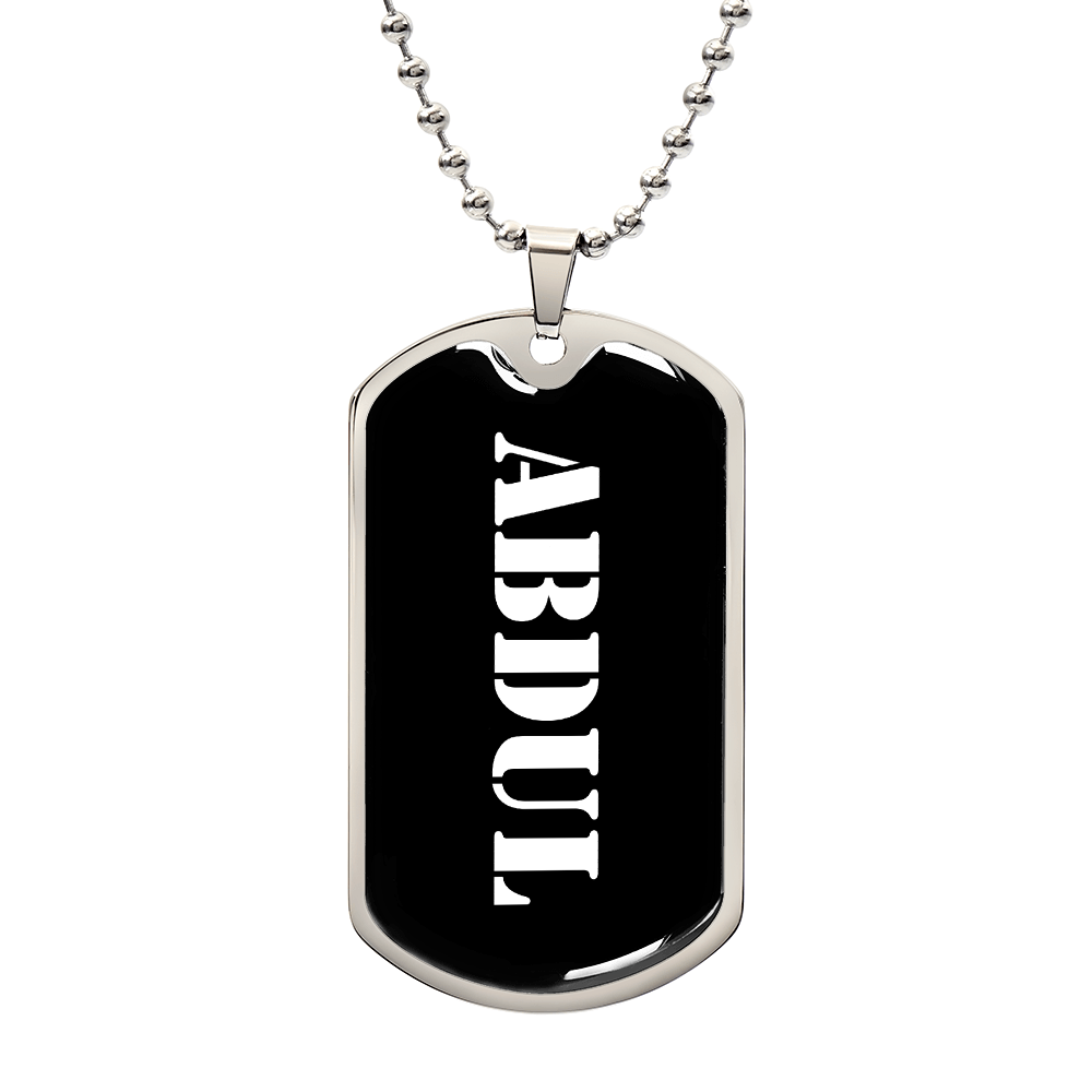 Abdul v3 - Luxury Dog Tag Necklace