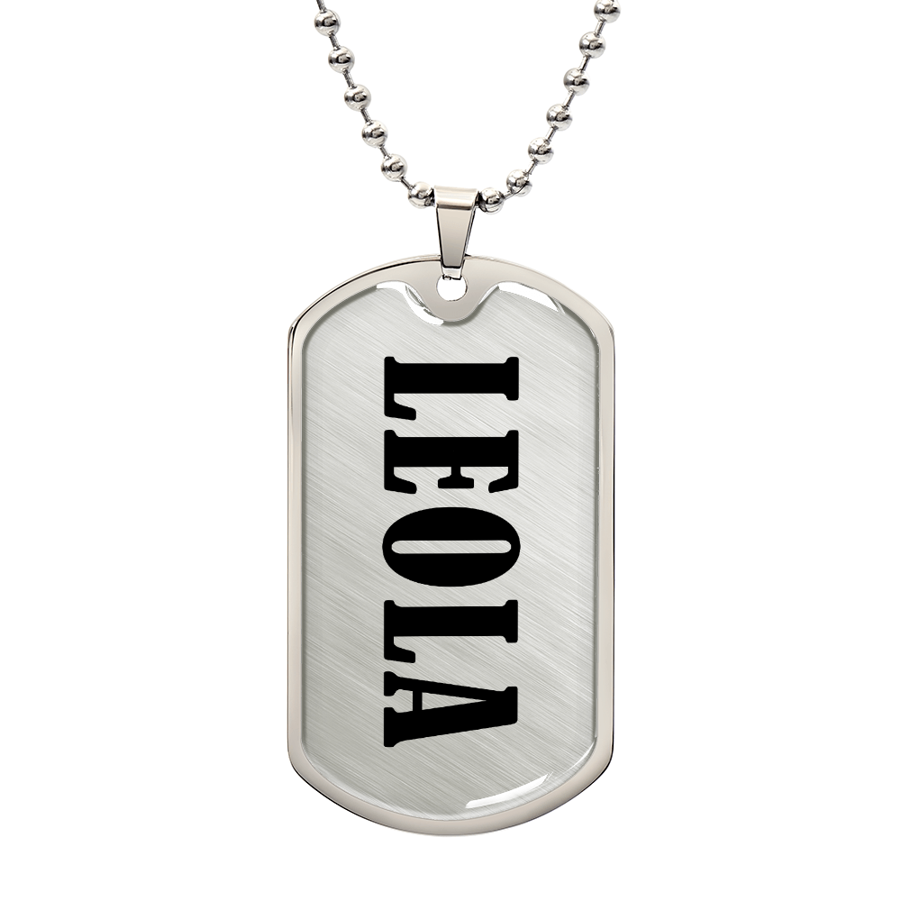Leola v01 - Luxury Dog Tag Necklace