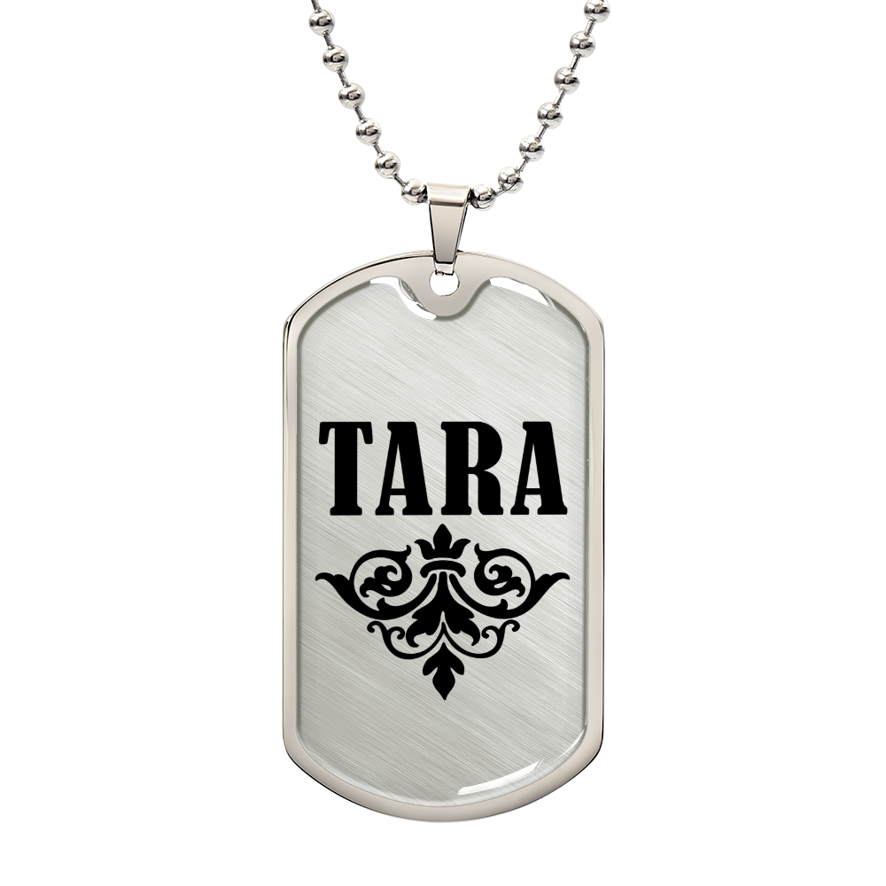 Tara v01a - Luxury Dog Tag Necklace
