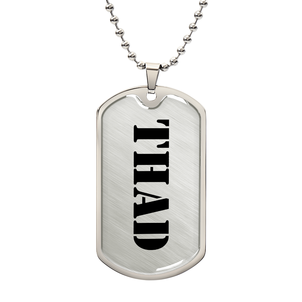 Thad - Luxury Dog Tag Necklace