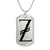 Initial Z v001-21 - Luxury Dog Tag Necklace