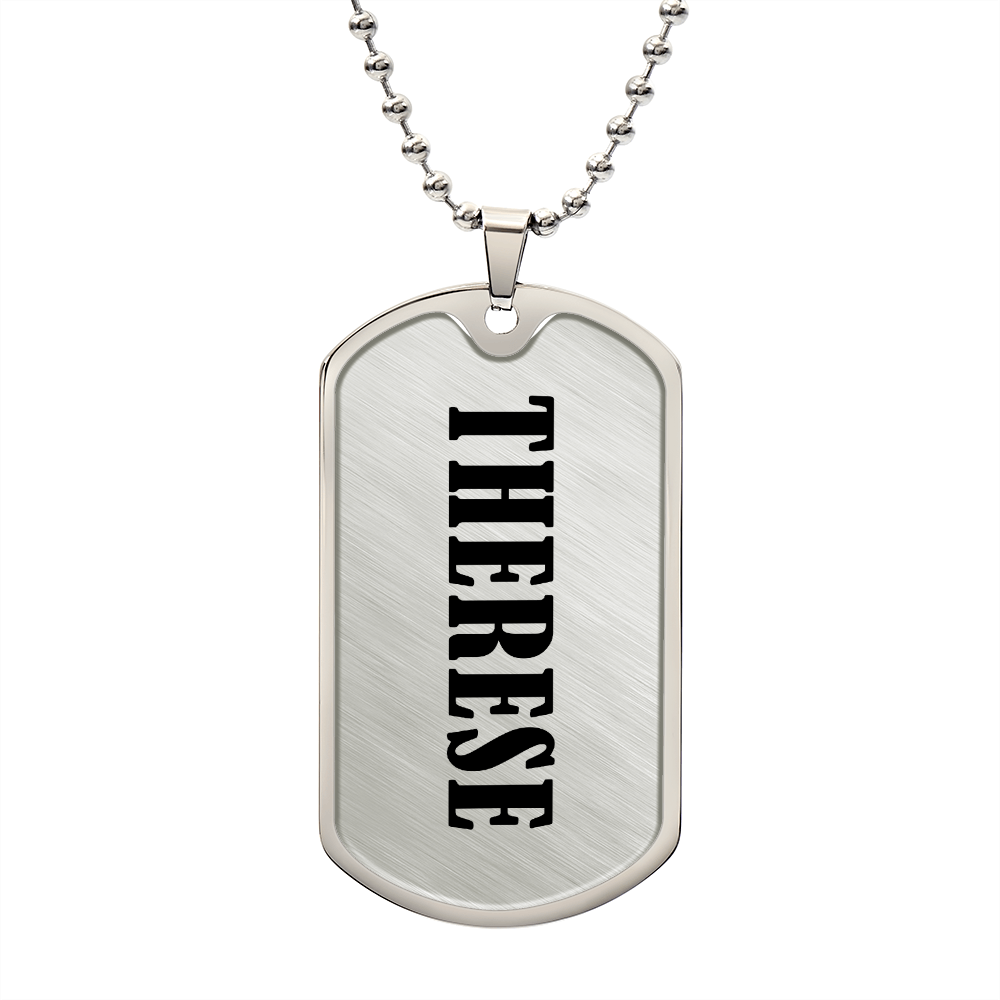 Therese v01 - Luxury Dog Tag Necklace