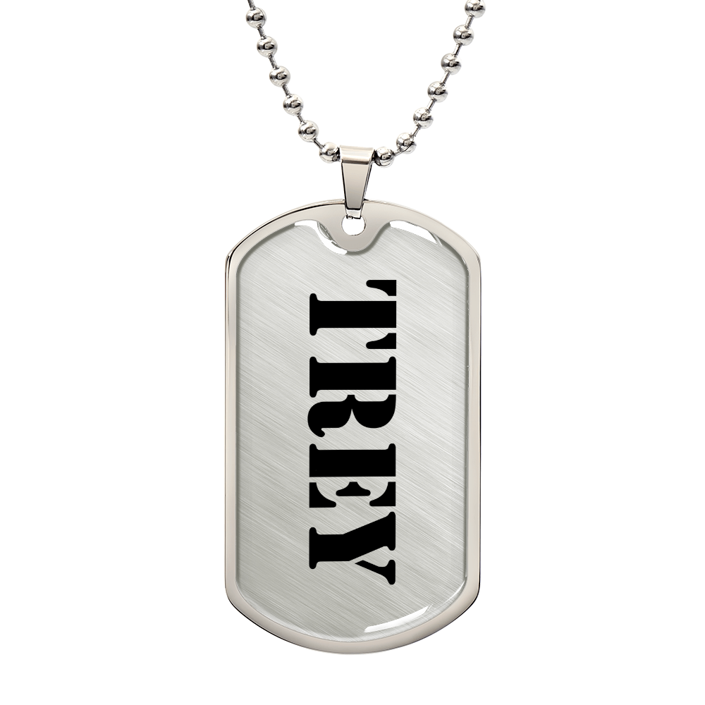 Trey - Luxury Dog Tag Necklace