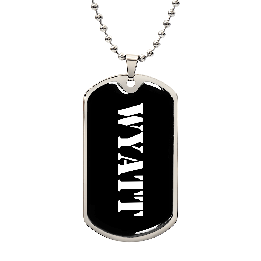 Wyatt v3 - Luxury Dog Tag Necklace